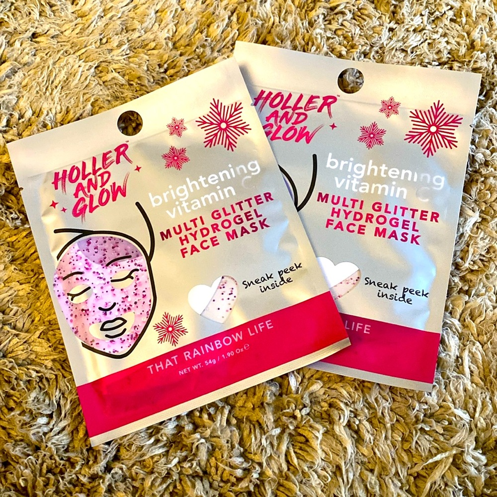 Holler and Glow Face Masks